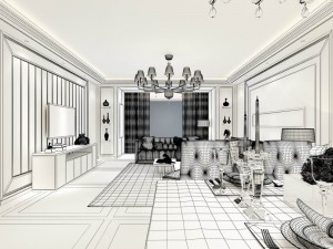 family - kitchen - restaurant 103 3D Model