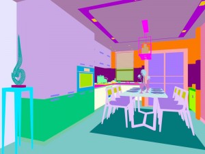 family - kitchen - restaurant 105 Modèle 3D