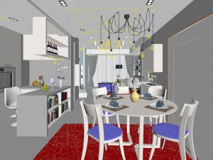 family - kitchen - restaurant 106 3D 模型