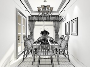 family - kitchen - restaurant 109 3D Model
