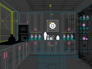 family - kitchen - restaurant 110 3D Model