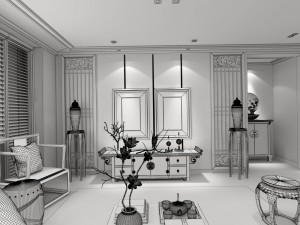 family - kitchen - restaurant 110 3D Model
