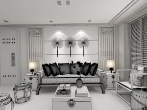 family - kitchen - restaurant 110 3D Model