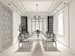 family - kitchen - restaurant 111 3D Model