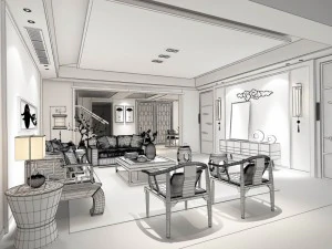 family - kitchen - restaurant 111 3D Model