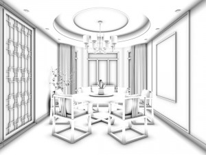 family - kitchen - restaurant 112 Modèle 3D