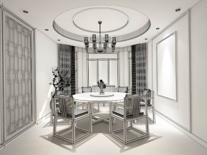 family - kitchen - restaurant 112 Modèle 3D