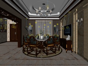 family - kitchen - restaurant 113 3D 모델