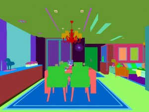 famiglia - cucina - ristorante 116 Modello 3D