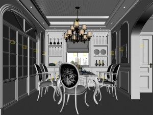 family - kitchen - restaurant 120 Modelo 3D