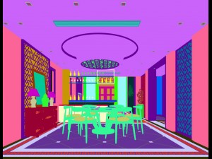 family - kitchen - restaurant 122 3D Модель
