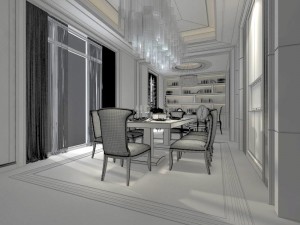 family - kitchen - restaurant 127 3D 모델