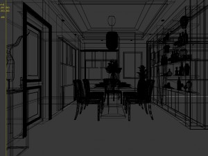 family - kitchen - restaurant 129 3D मॉडल