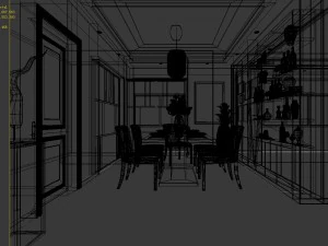 family - kitchen - restaurant 129 3D Model