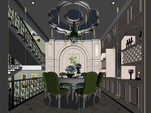 family - kitchen - restaurant 133 3D Model