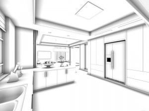 family - kitchen - restaurant 135 3D-Modell