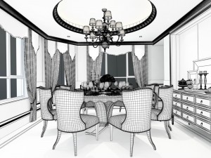 family - kitchen - restaurant 136 3D मॉडल