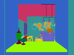 family - kitchen - restaurant 141 3D Model