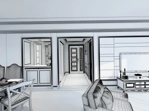 family - kitchen - restaurant 141 3D Model