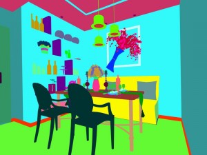 family - kitchen - restaurant 142 3D Модель