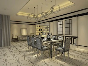 family - kitchen - restaurant 143 3D Model