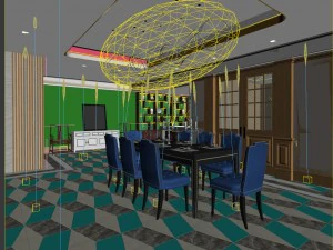 family - kitchen - restaurant 143 3D Model