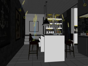 family - kitchen - restaurant 144 3D Модель
