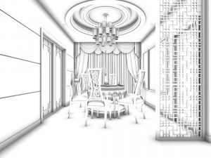 family - kitchen - restaurant 148 Modelo 3D