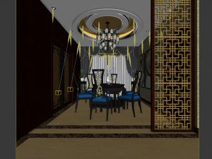 family - kitchen - restaurant 148 3D Model