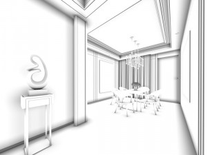 family - kitchen - restaurant 149 Modelo 3D