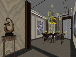 family - kitchen - restaurant 149 Modelo 3D