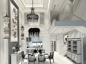 family - kitchen - restaurant 151 3D Model