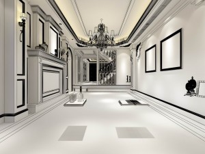 family - kitchen - restaurant 154 Model 3D