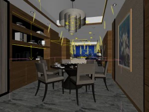 family - kitchen - restaurant 157 3D Model
