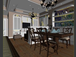 family - kitchen - restaurant 158 3Dモデル