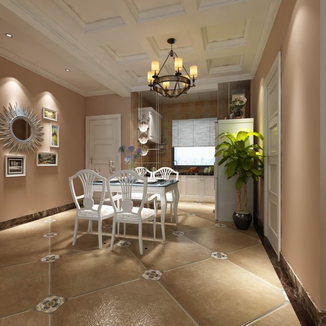 family - kitchen - restaurant 159 3D Model .c4d .max .obj .3ds .fbx .stl .blend