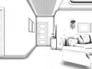 family - kitchen - restaurant 159 3D Model