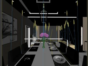 family - kitchen - restaurant 161 3D Model