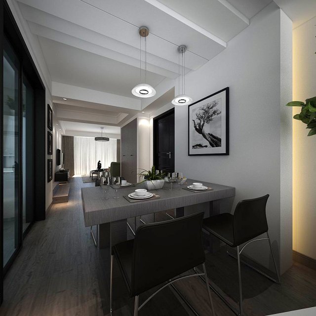 family - kitchen - restaurant 167 3D Model .c4d .max .obj .3ds .fbx .stl .blend 