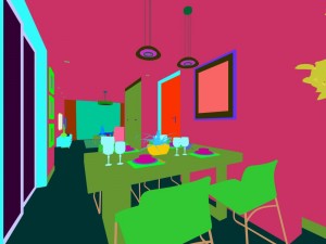 family - kitchen - restaurant 167 3D Model