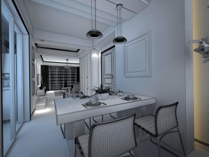 family - kitchen - restaurant 167 3D Model