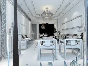 family - kitchen - restaurant 168 3D Model