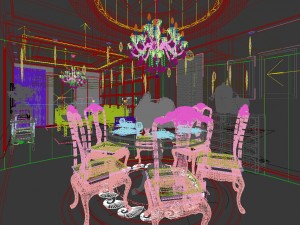 family - kitchen - restaurant 170 3D 모델