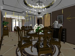 family - kitchen - restaurant 170 3D 모델