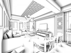 family - kitchen - restaurant 171 3D 模型