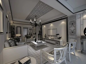 family - kitchen - restaurant 171 3D Model
