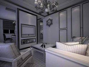 family - kitchen - restaurant 174 3D Model