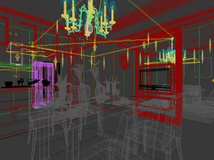 family - kitchen - restaurant 174 3D Model