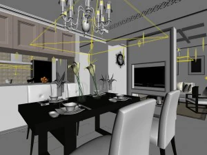 family - kitchen - restaurant 174 3D Model
