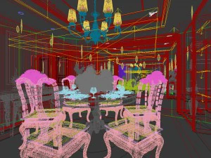 family - kitchen - restaurant 175 3D Model